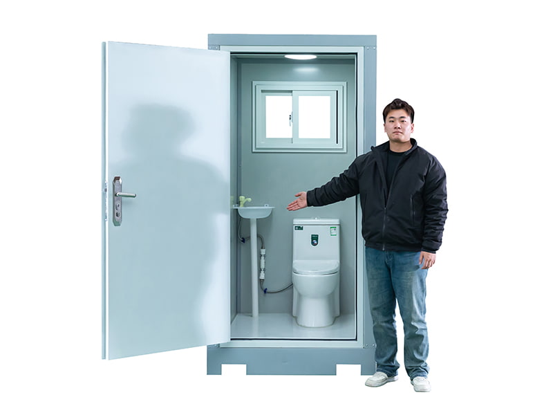 Bärbar utomhustoalett för 1 person