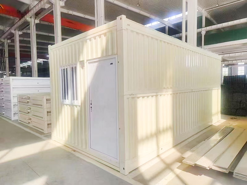 Stort korrugerat fällbart containerrum