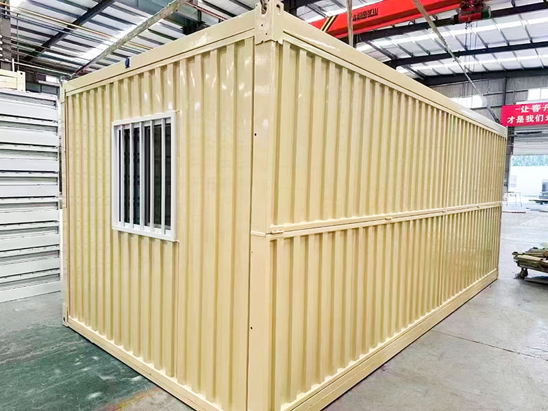 Stort korrugerat fällbart containerrum