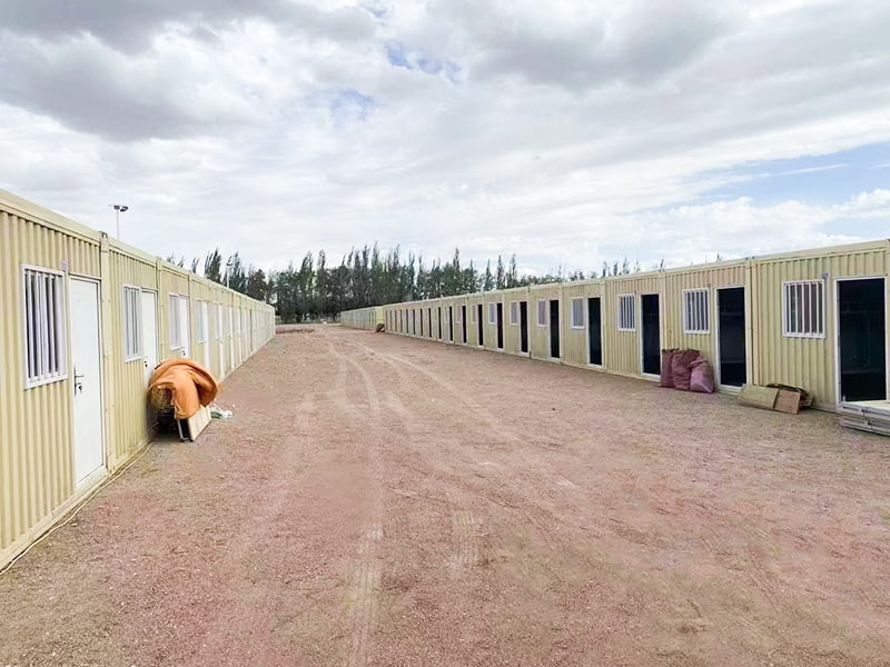 Stort korrugerat fällbart containerrum